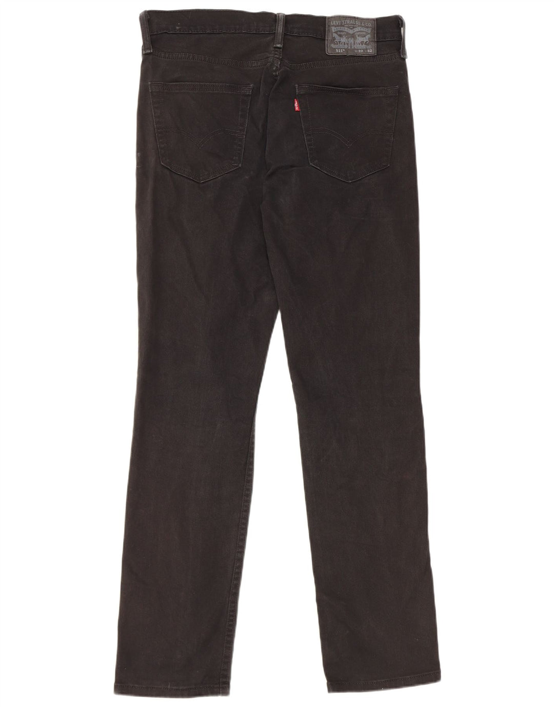 LEVI'S Feminino 511 Slim Jeans W32 L32 Algodão Preto