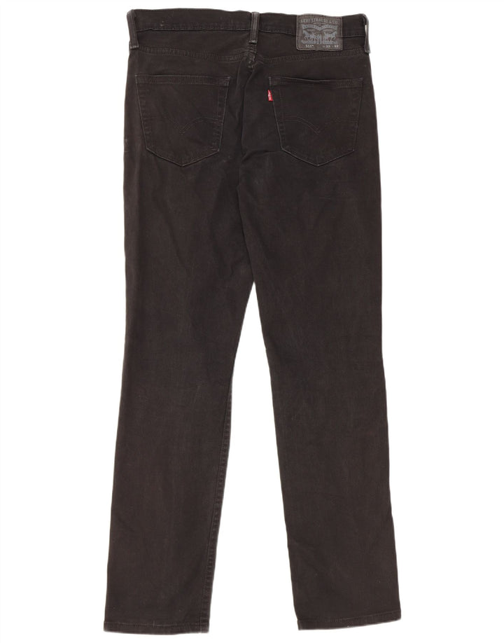 LEVI'S Feminino 511 Slim Jeans W32 L32 Algodão Preto