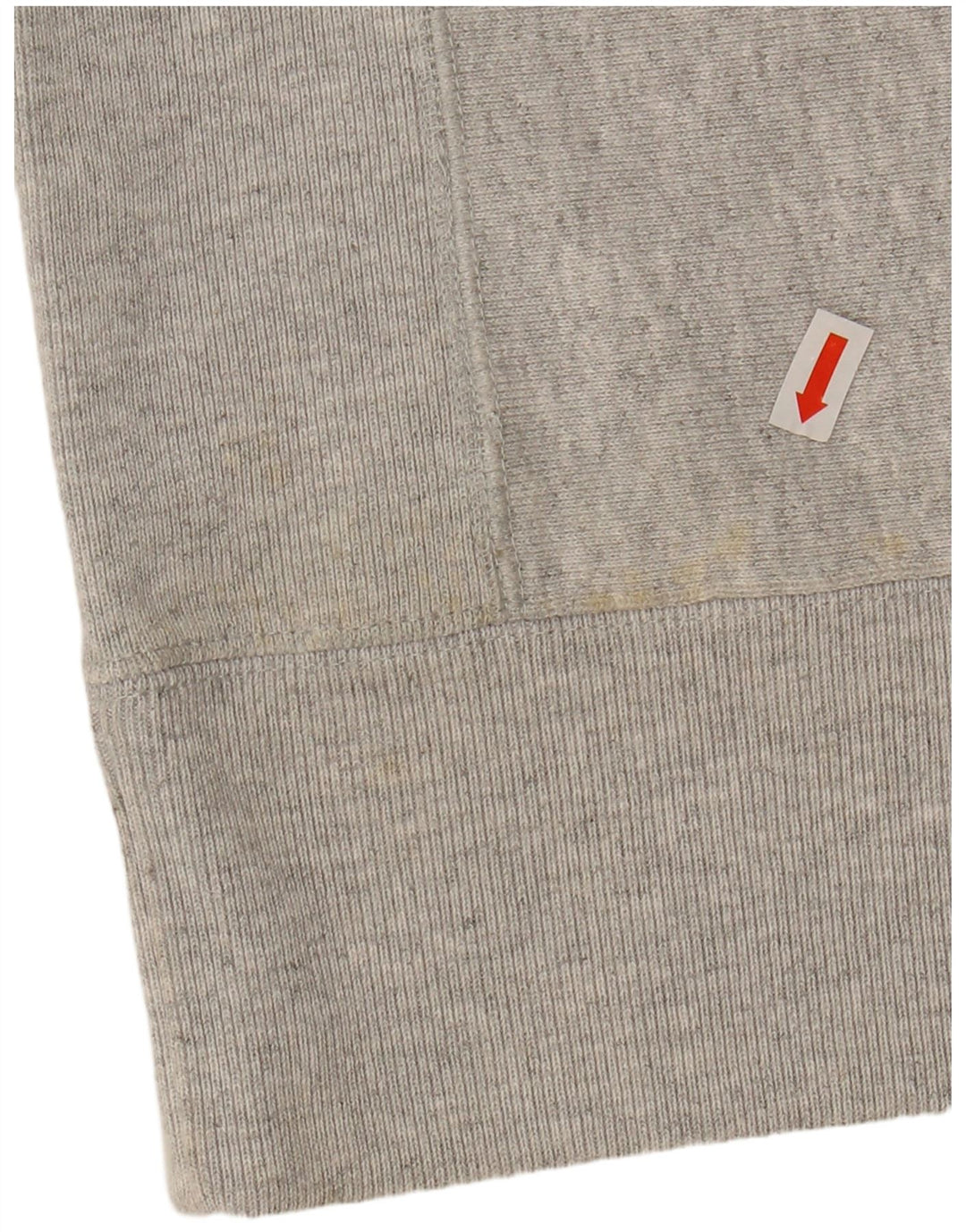 CHAMPION Suéter feminino com tecido reverso UK 14 algodão cinza médio