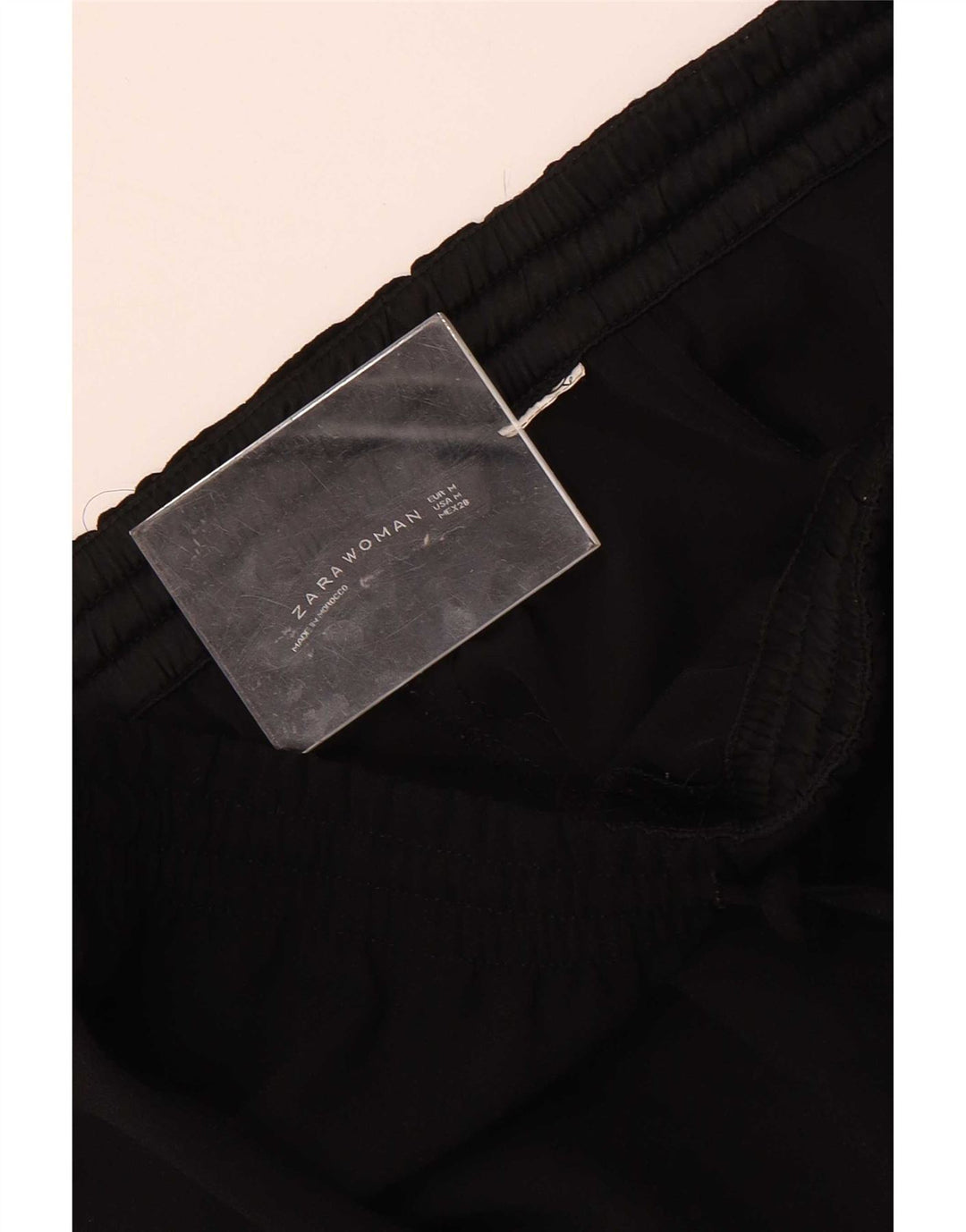 Calça feminina Zara Bootcut cortada média W28 L24 preta