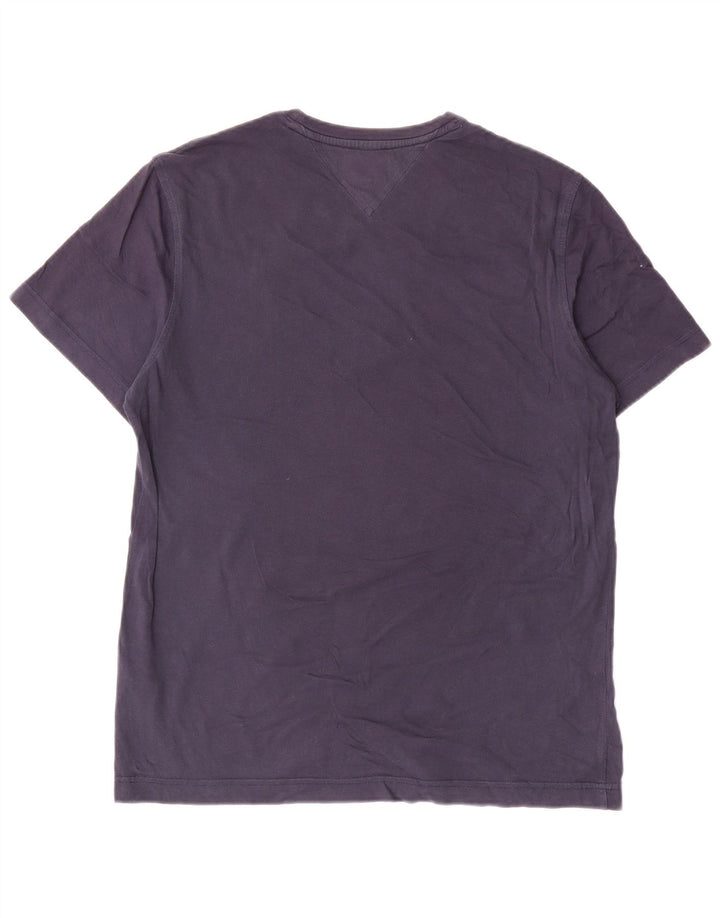 Camiseta masculina Tommy Hilfiger Top médio algodão azul marinho