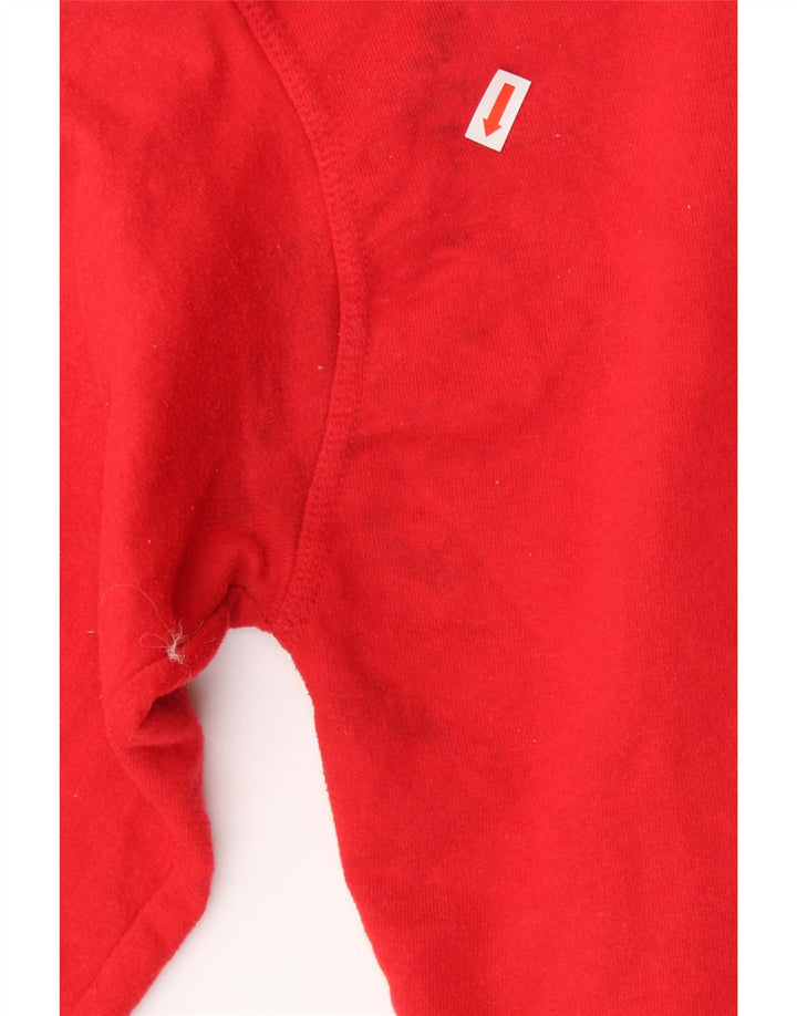 CHAMPION Suéter masculino com capuz médio algodão vermelho