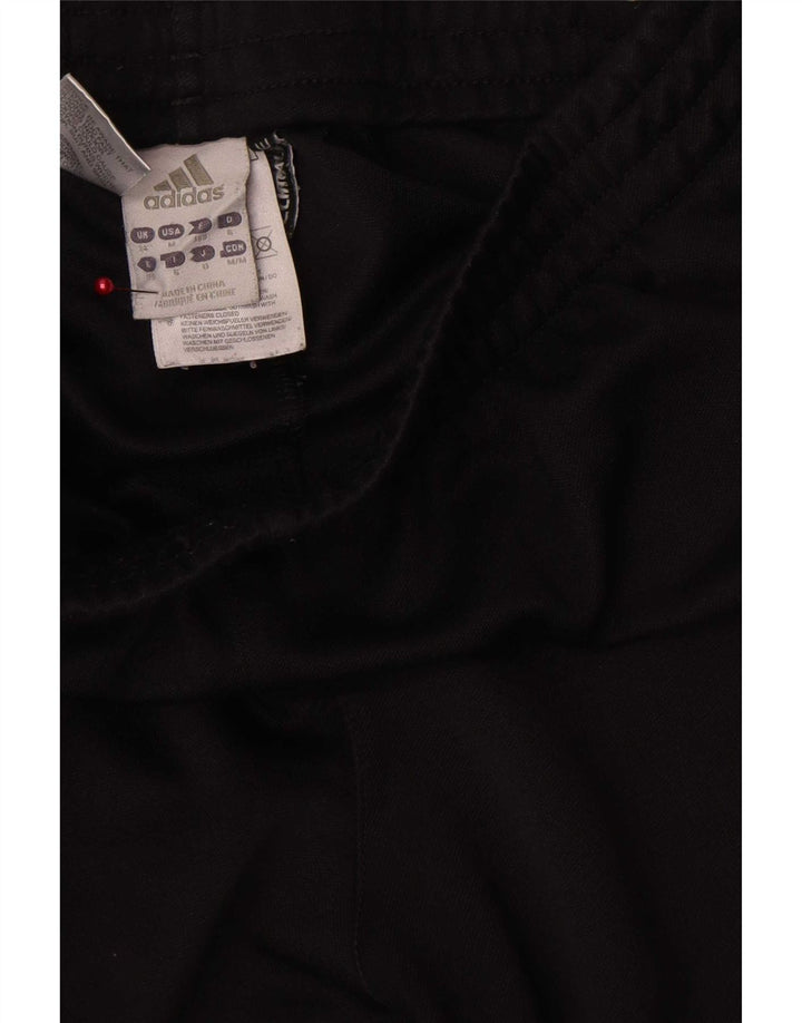Adidas masculino climalite calças de treino joggers grande poliéster preto