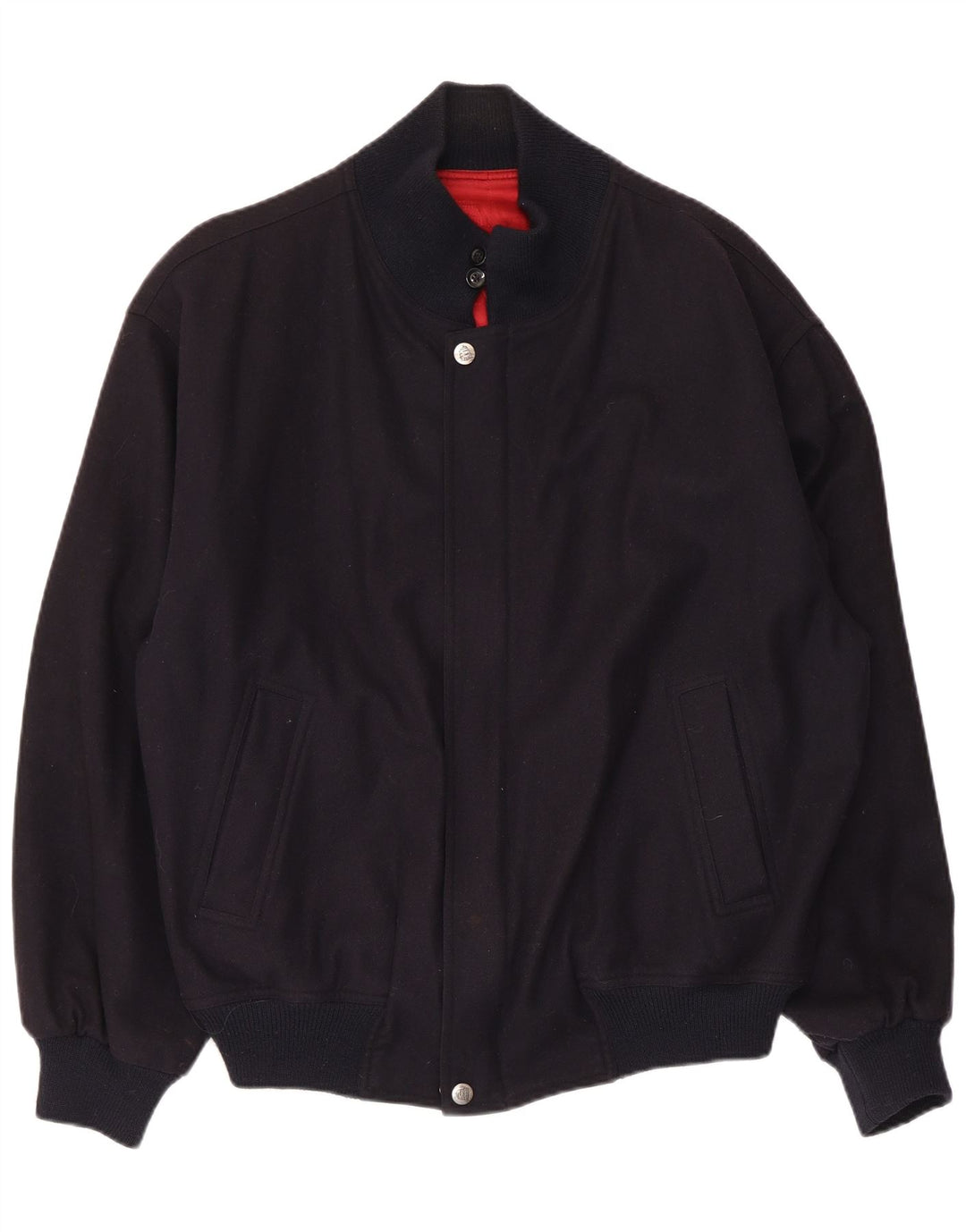 Jaqueta bomber masculina WHITE SAILS IT 54 2XL lã azul marinho