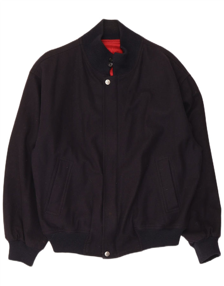 Jaqueta bomber masculina WHITE SAILS IT 54 2XL lã azul marinho