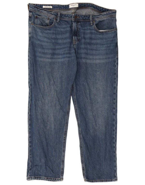Jack & Jones Masculino Mike Straight Jeans W40 L30 Azul Algodão