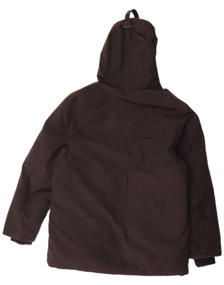 Casaco acolchoado com capuz masculino Superdry UK 44 2XL poliéster preto