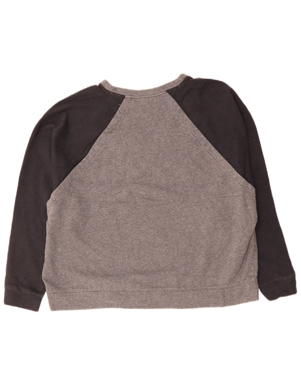 UNDER ARMOUR Suéter feminino oversized UK 18 XL cinza colorblock