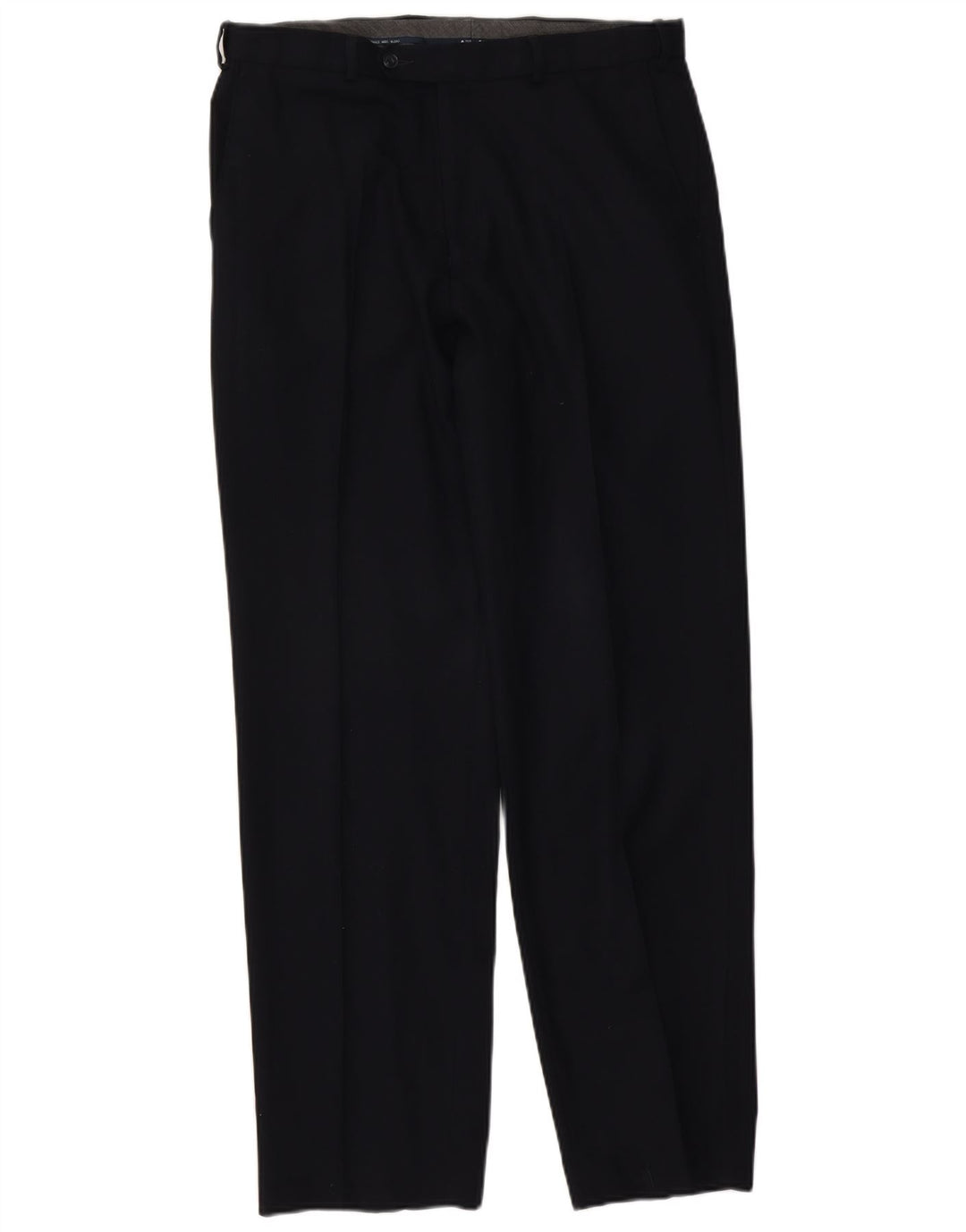 Calça masculina Marks & Spencer Pegged Regular Fit W34 L33 Azul marinho
