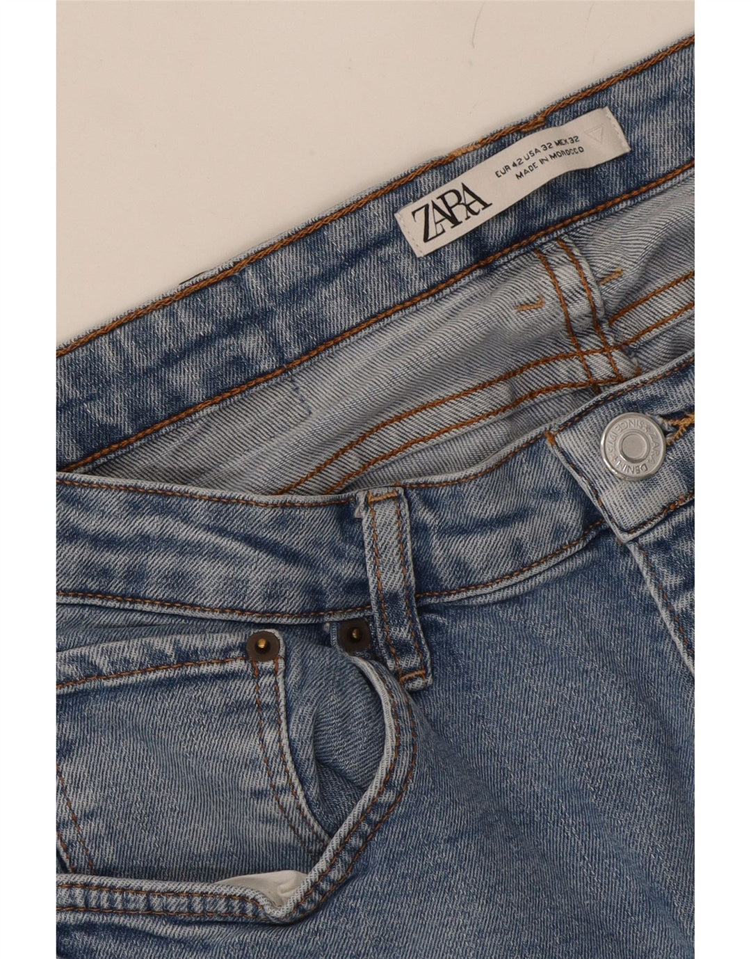 ZARA Mens Slim Jeans EU 42 Large W32 L28 Blue Vintage Zara and Second-Hand Zara from Messina Hembry 