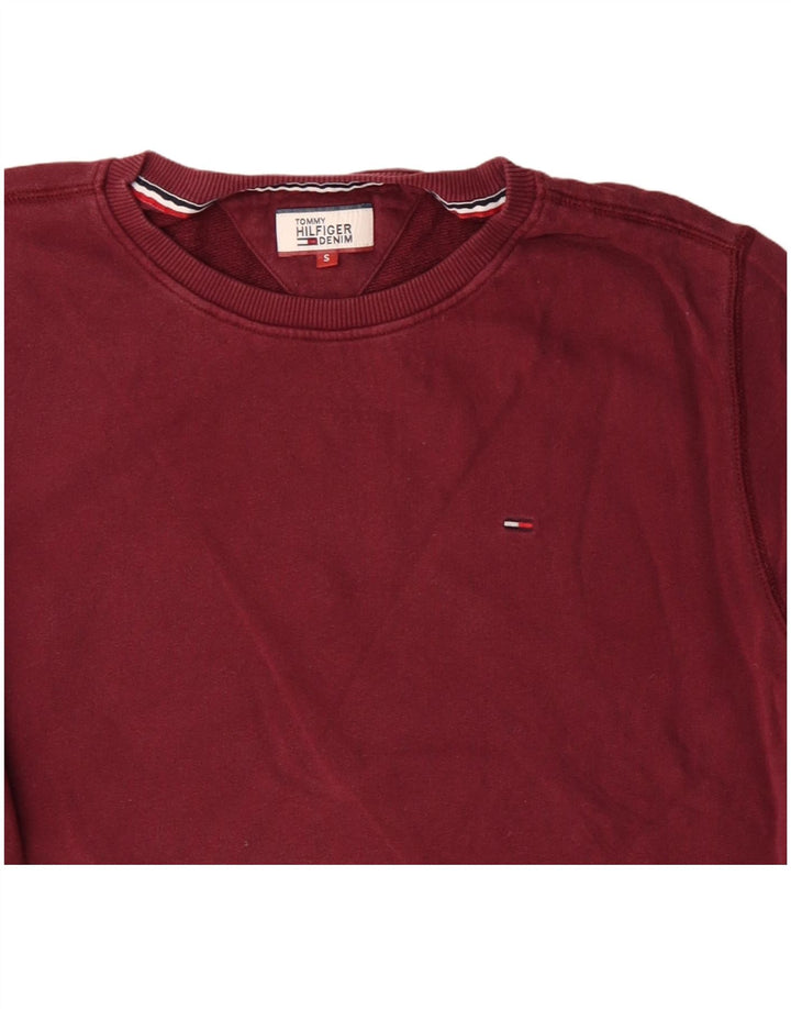 Tommy Hilfiger moletom masculino jumper pequeno algodão vermelho