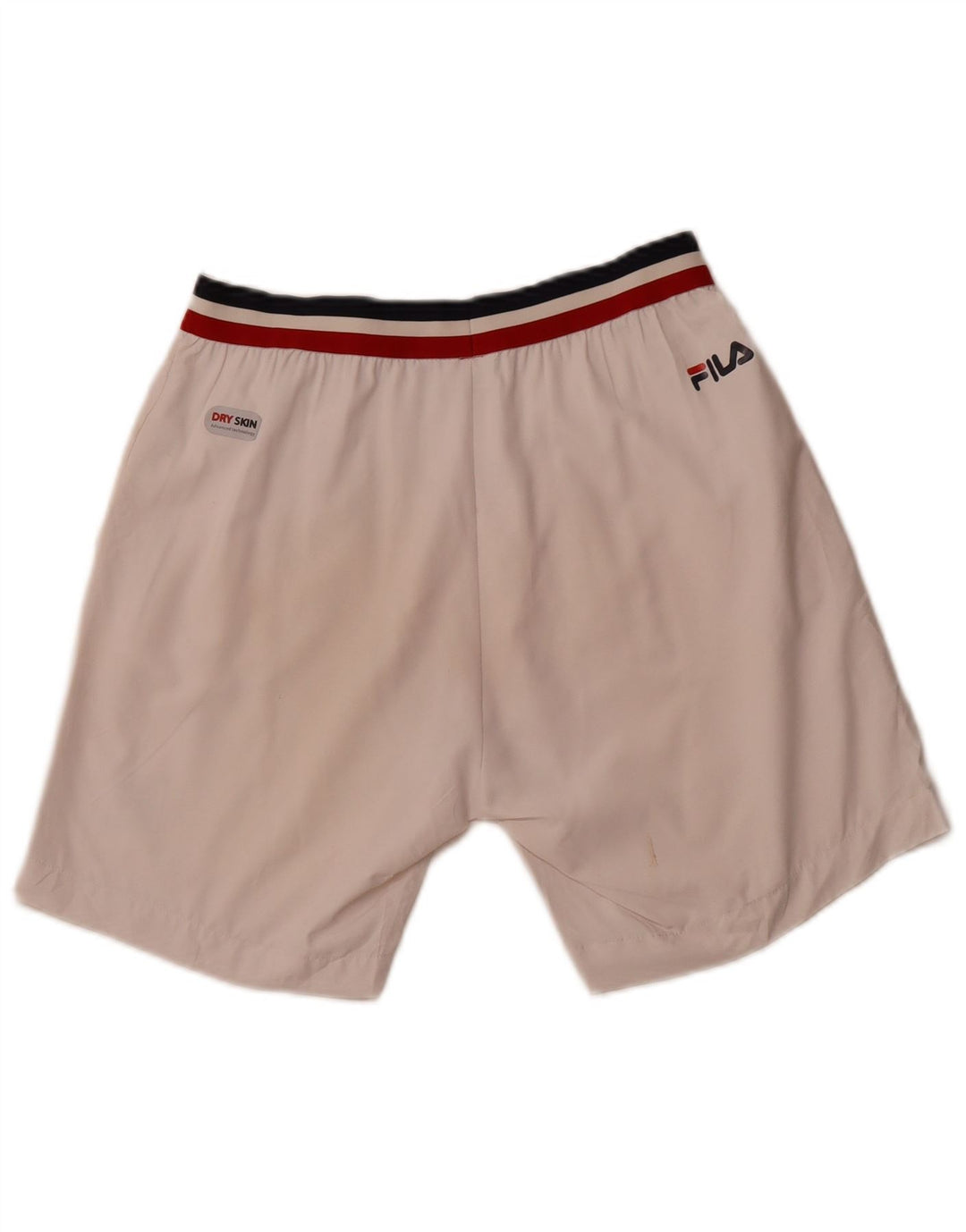 FILA Mens Sport Shorts Pequeno Poliéster Branco