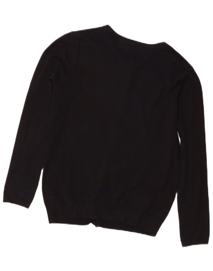 Suéter cardigã feminino Zara Reino Unido 12 médio preto