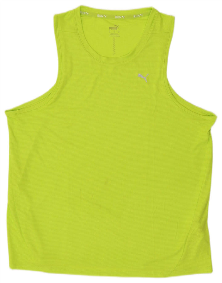 Puma Mens Colete Top XL Verde Poliéster