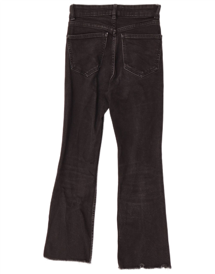 Calça jeans feminina Zara Bootcut EU 34 2XS W24 L25 preta