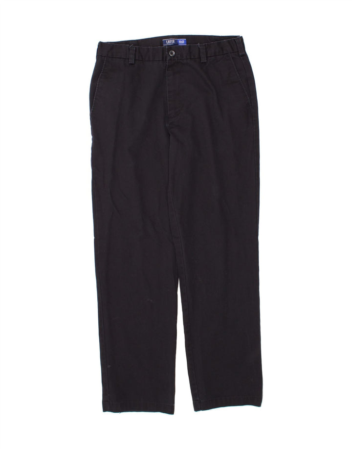 IZOD Mens Straight Chino Trousers  W32 L32 Navy Blue Cotton Vintage Izod and Second-Hand Izod from Messina Hembry 