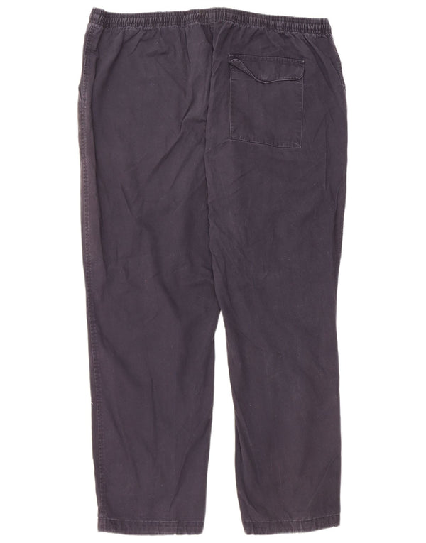 Marks & Spencer Mens Regular Chino Trousers W39 L29 Navy Blue Cotton