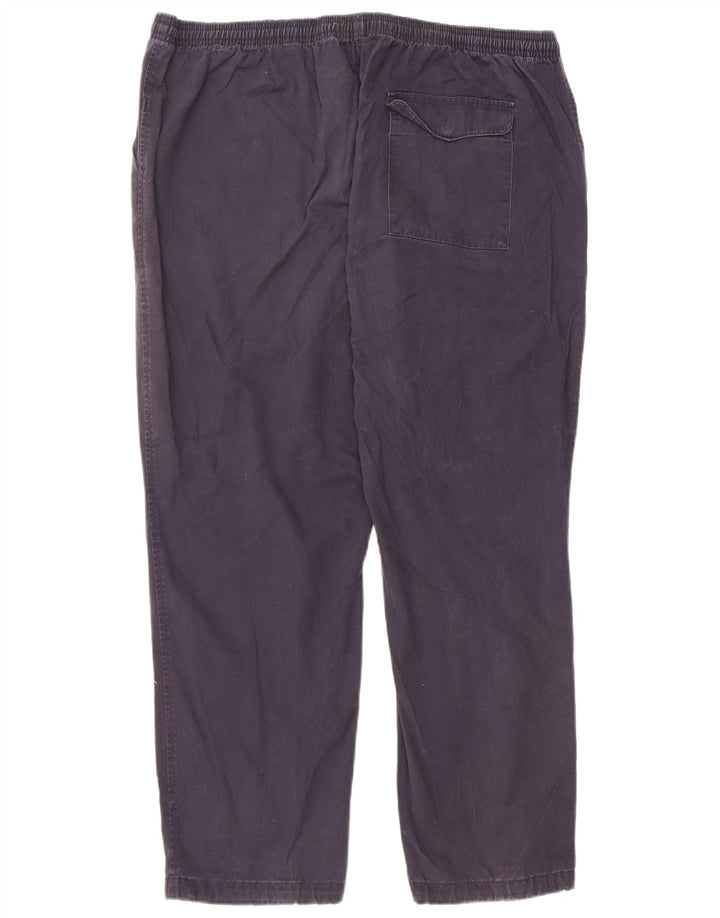 Calça chino masculina Marks & Spencer regular W39 L29 algodão azul marinho