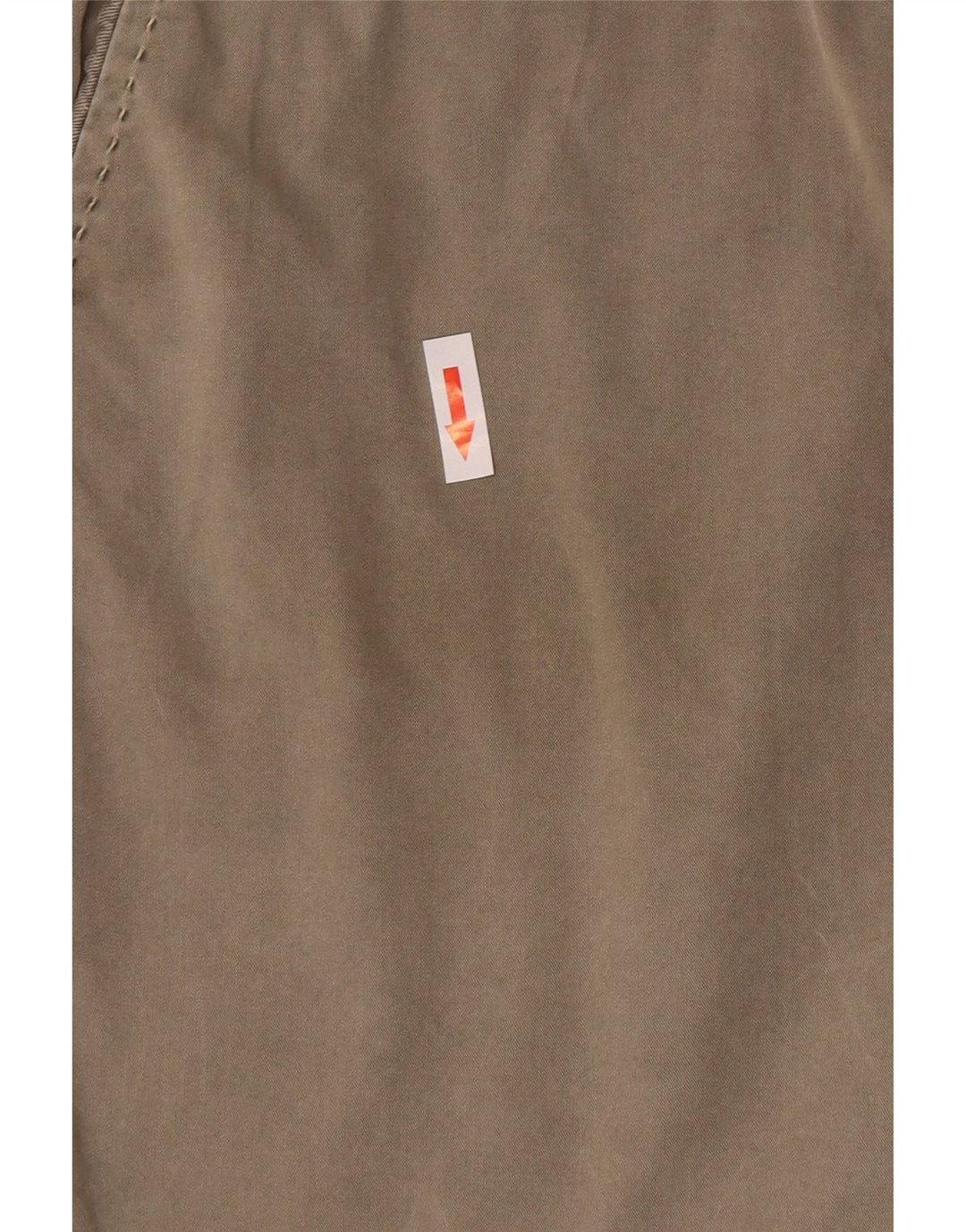 Shorts chino feminino Marks & Spencer UK 12 médio W30 algodão cáqui