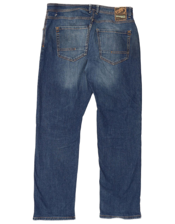 Calça jeans reta masculina Kangaroo Poo W36 L32 algodão azul