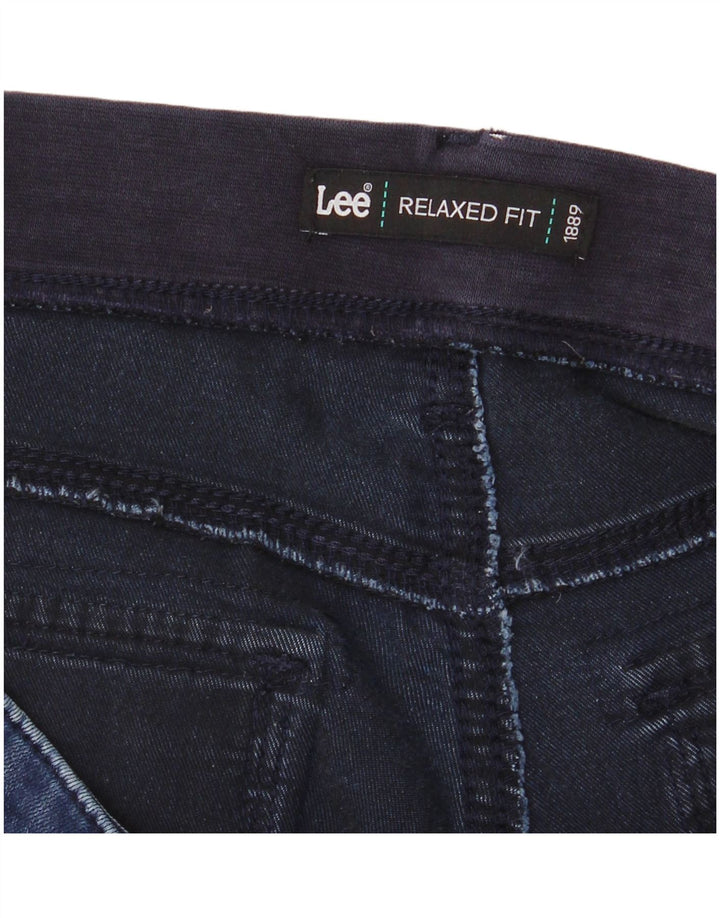 Shorts jeans feminino com ajuste relaxado LEE W36 XL azul