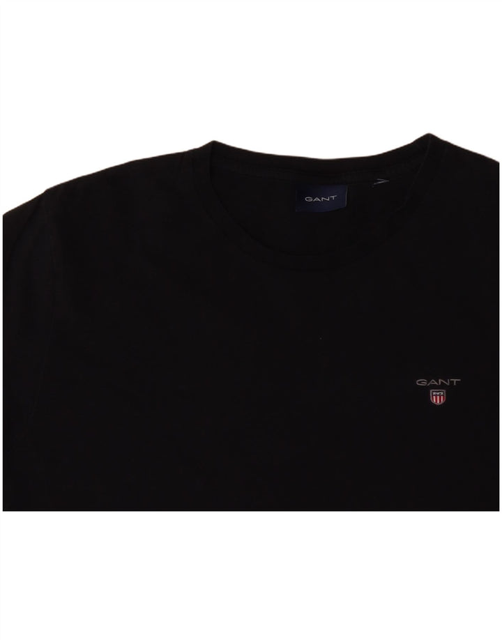 Camiseta masculina GANT de algodão azul marinho médio