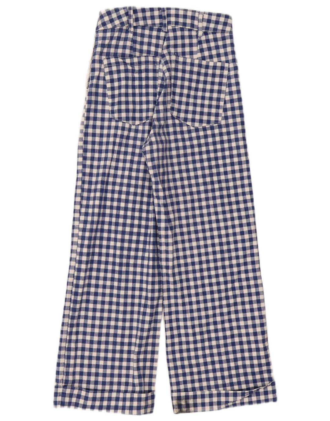 Calça Chino feminina Regular Bootcut Scotch & Soda W26 L26 Azul Gingham