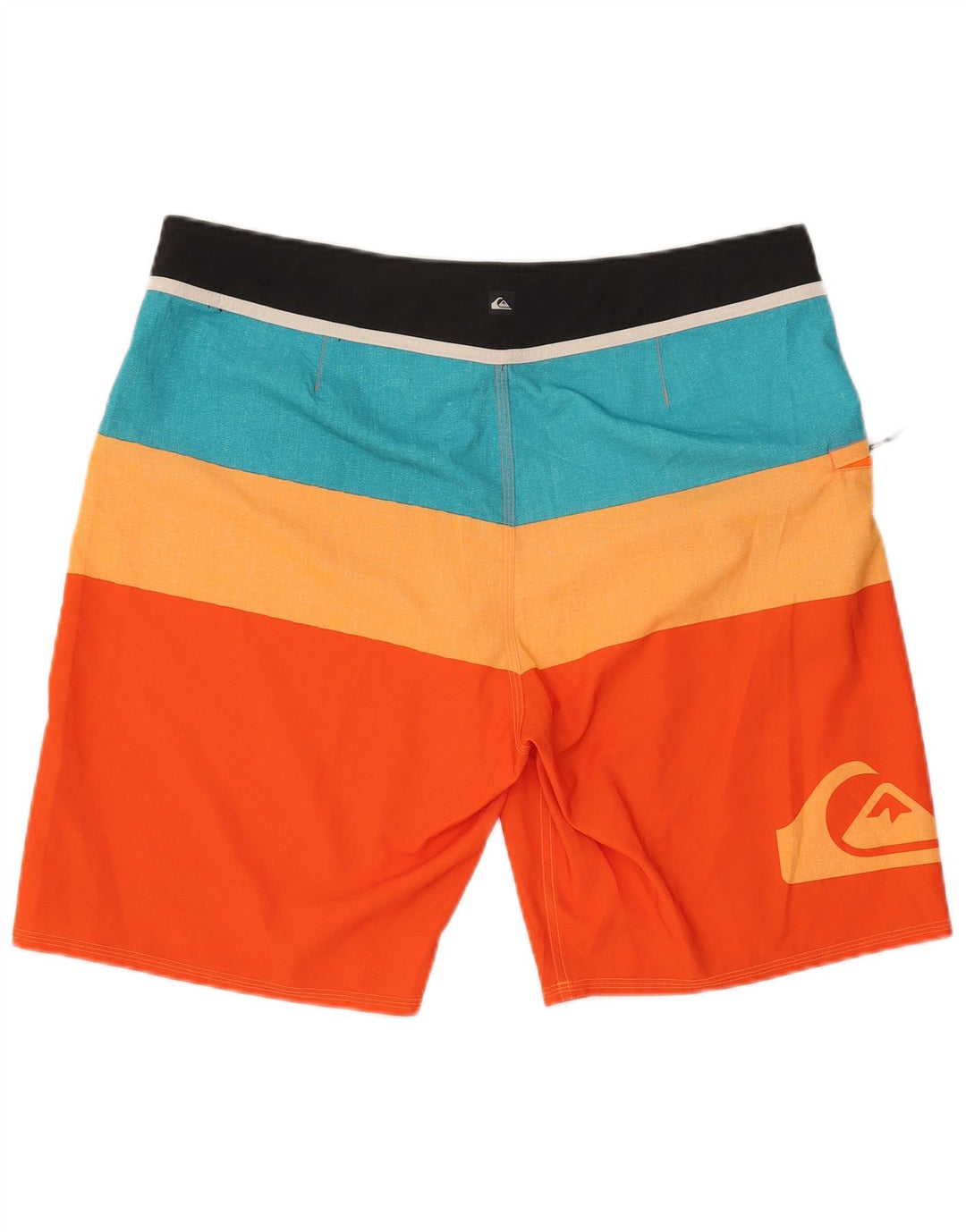 Shorts de natação masculinos Quiksilver grande poliéster colorblock multicolorido