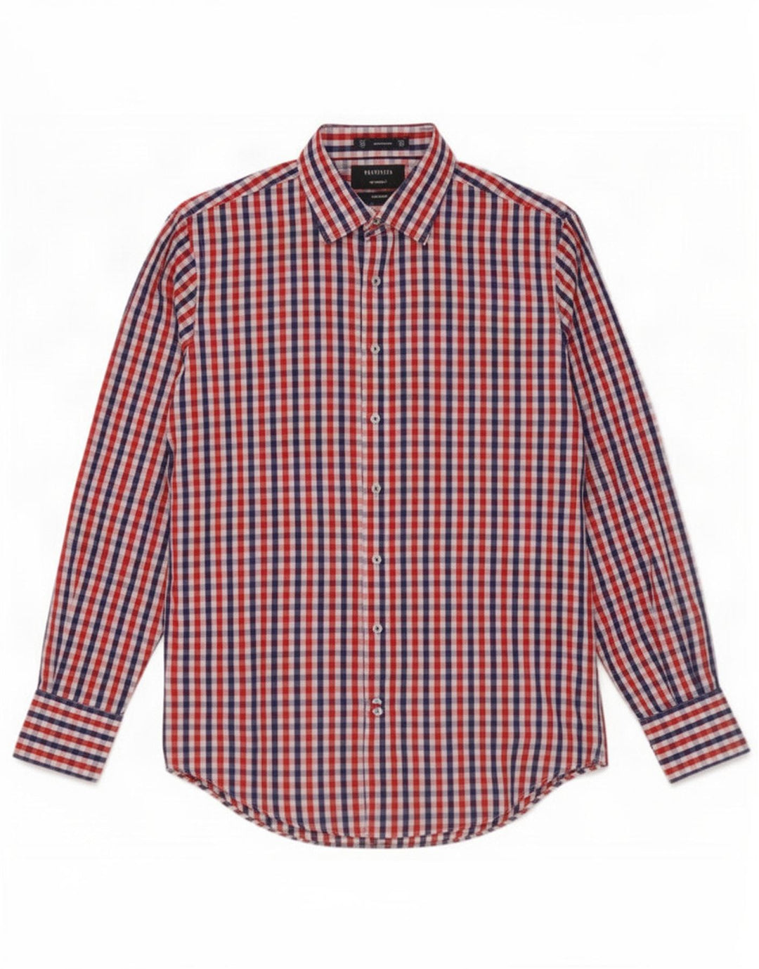Camisa masculina Van Heusen Easy Care tamanho 39 algodão guingão multicolorido médio