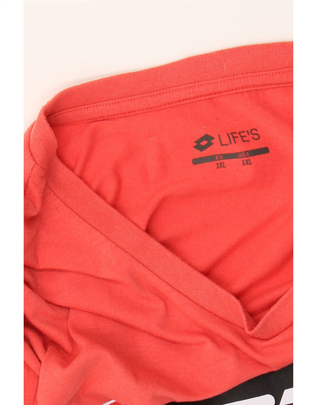 Camiseta gráfica masculina LOTTO Top 2XL vermelho