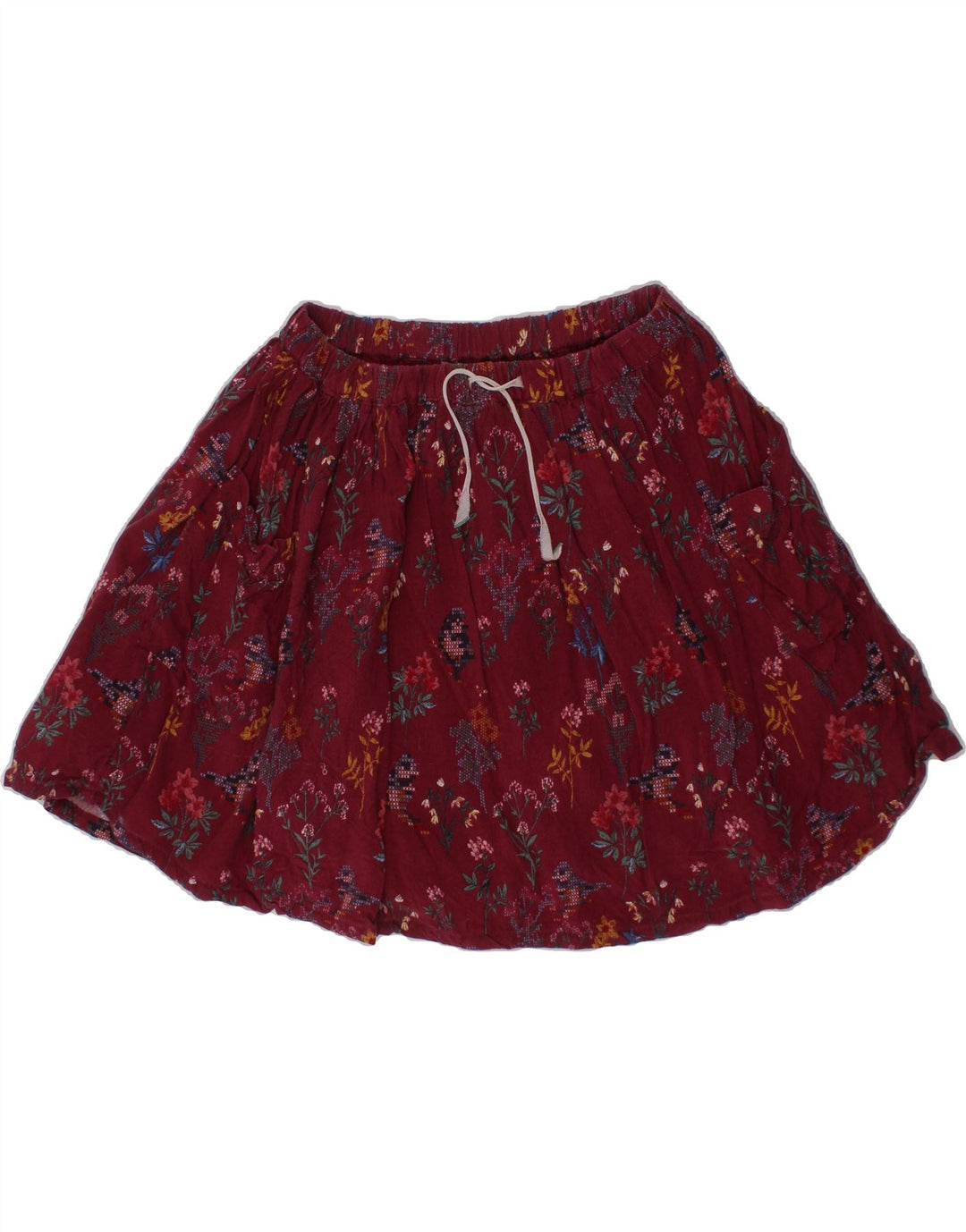 FAT FACE Girls A-Line Skirt 6-7 Years W22  Maroon Viscose Vintage Fat Face and Second-Hand Fat Face from Messina Hembry 