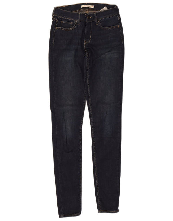 Calça jeans feminina Levi's 710 Super Skinny W27 L32 azul marinho algodão
