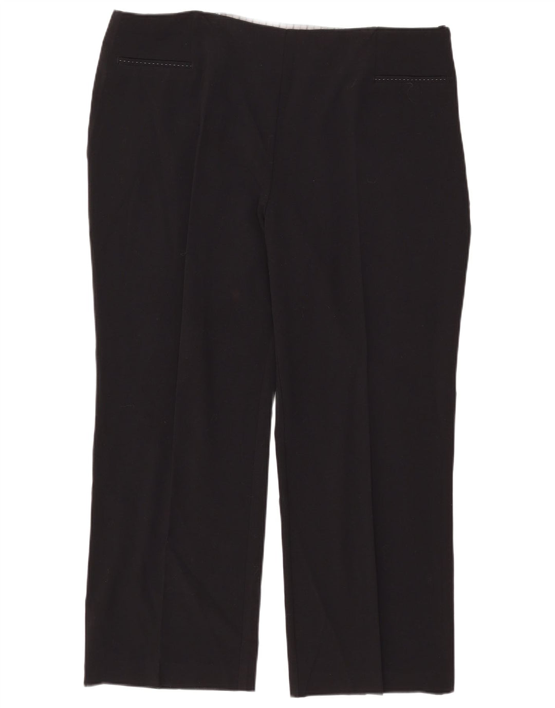 Calça feminina reta casual Marks & Spencer W40 L27 preta