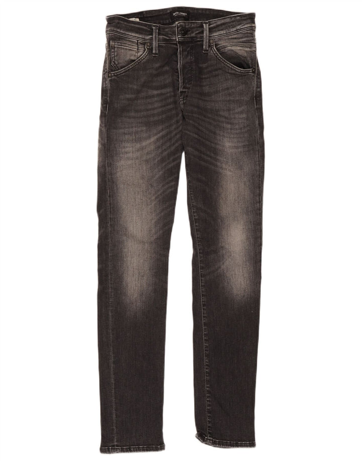 Jack & Jones Masculino GLENN Slim Jeans W29 L32 Algodão Cinza