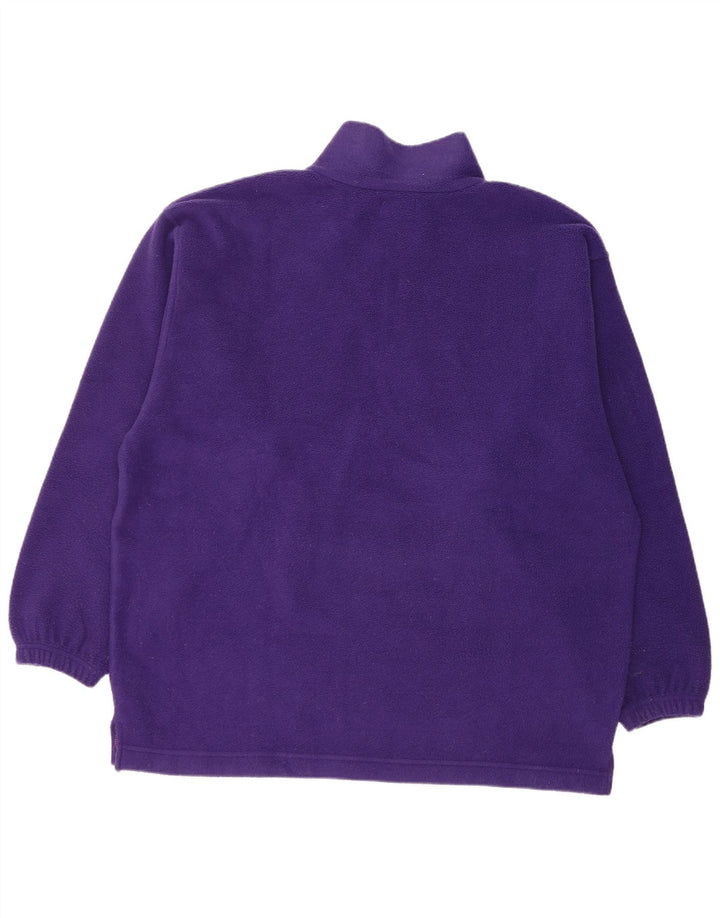 Suéter de lã masculino Invicta com zíper e ajuste solto em poliéster roxo médio