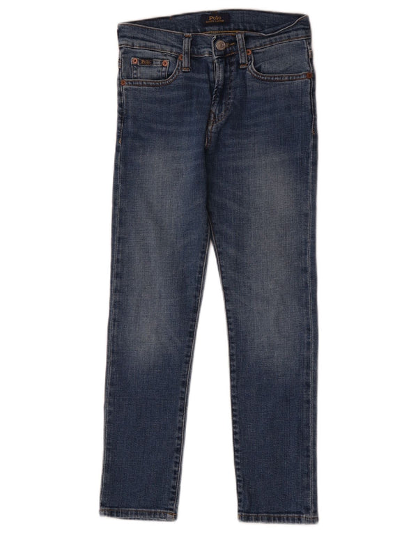 Polo Ralph Lauren Meninas Jeans Slim 7-8 Anos W24 L24 Azul Algodão