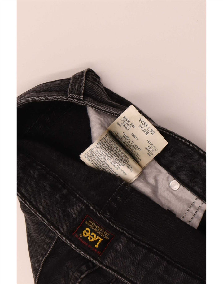 Lee Mens Malone Skinny Jeans W33 L32 Algodão Preto