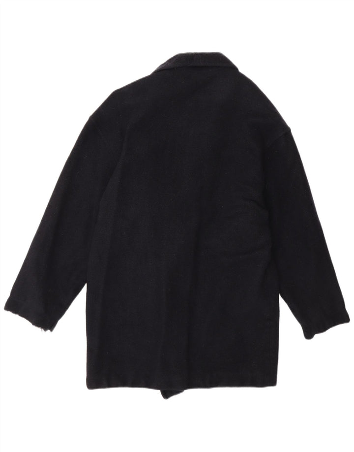 Accento By Marzotto Casaco feminino duplo breasted IT 42 Lã preta média