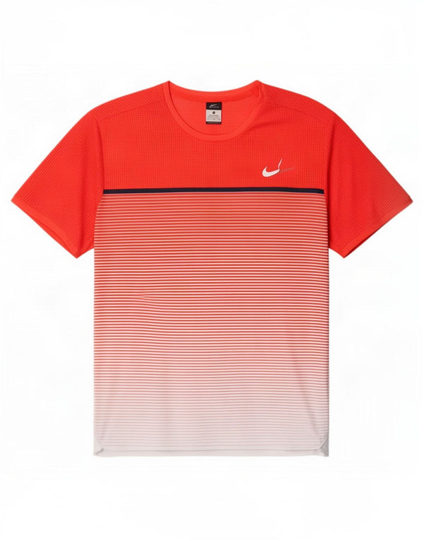 Camiseta Nike Masculina Dri Fit Top XL Listrada Vermelha Poliéster
