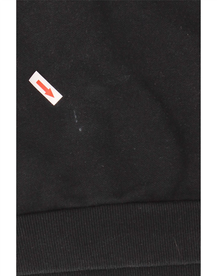 Puma Mens Graphic Moletom Jumper Médio Algodão Preto