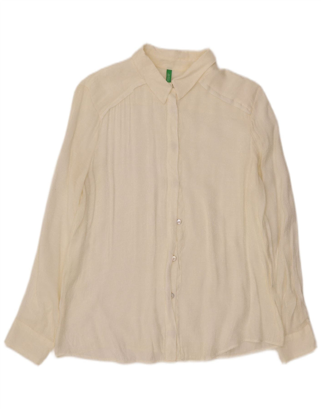 Camisa Benetton Mulher UK 18 XL Branco