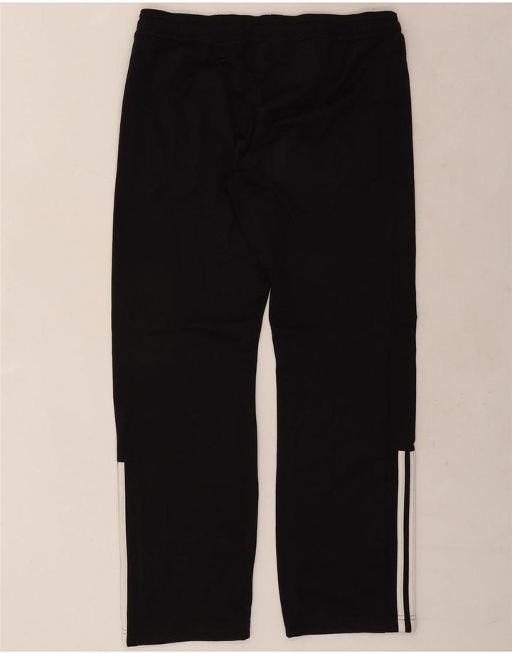 Calças de treino femininas ADIDAS UK 12/14 médio preto poliéster
