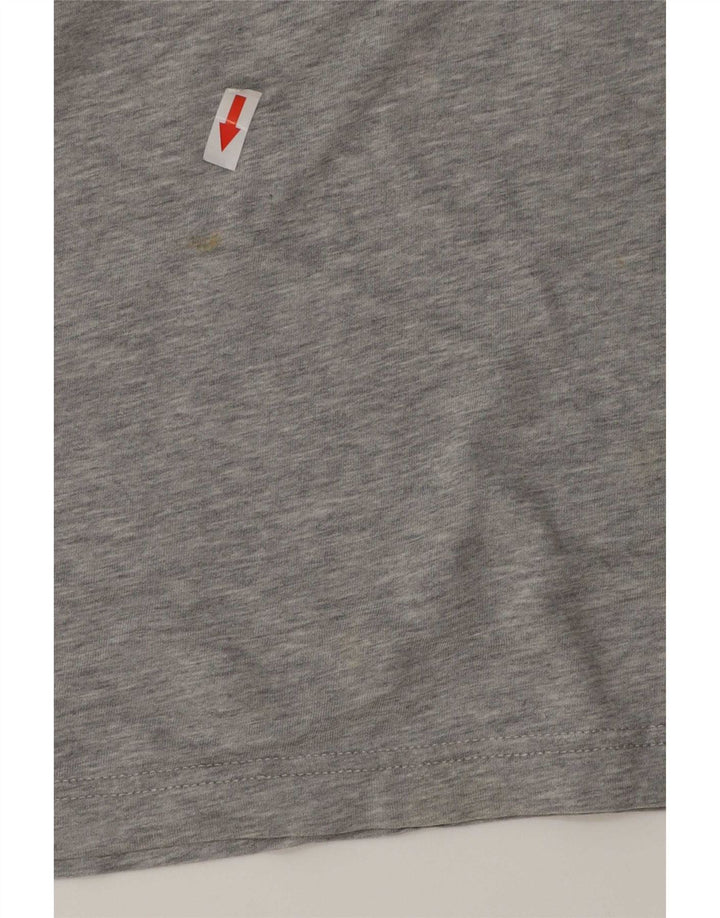 Tommy Hilfiger Camiseta masculina gráfica grande algodão cinza