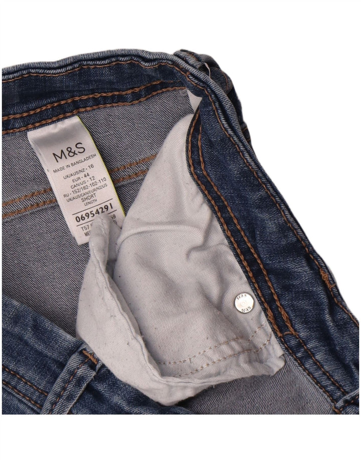 Jeans feminino Marks & Spencer Bootcut W32 L26 algodão azul
