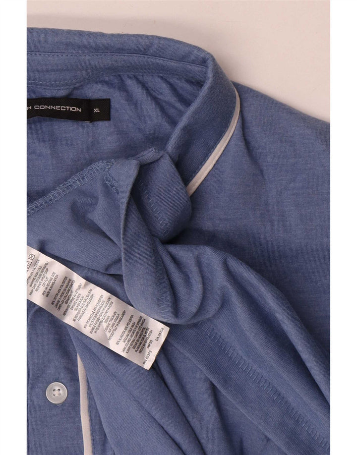 Camisa polo masculina French Connection XL algodão azul