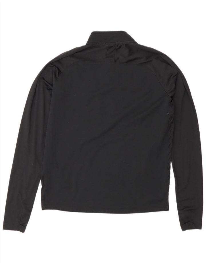 Pulôver masculino Nike com zíper e gola alta em poliéster preto pequeno