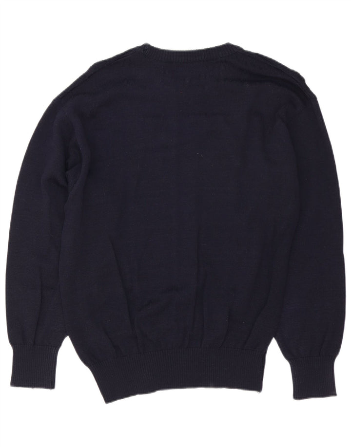 Suéter masculino Breidhof com gola redonda IT 50 médio azul marinho lã nova