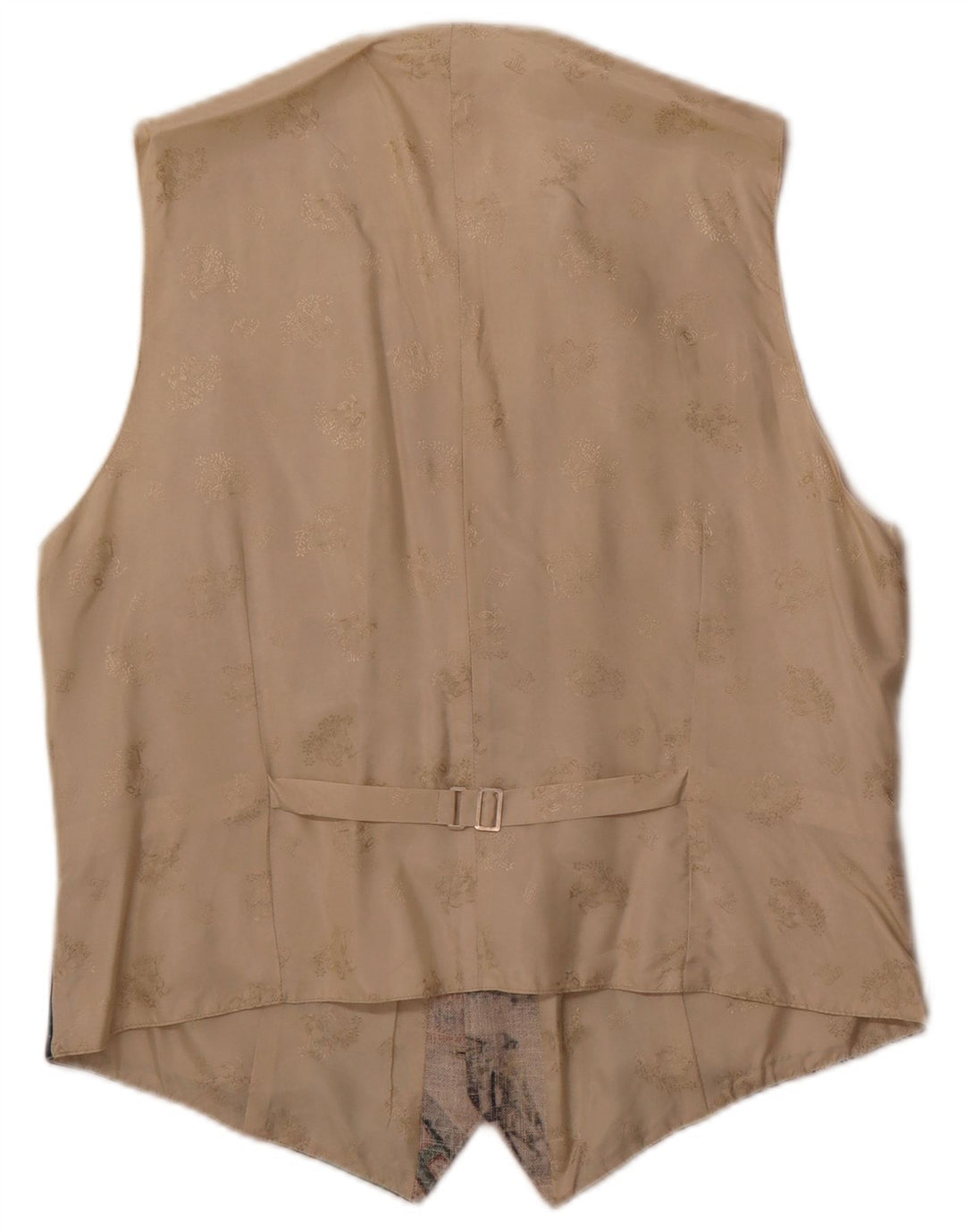 Colete gráfico masculino Julius Lang IT 54 XL bege patchwork viscose