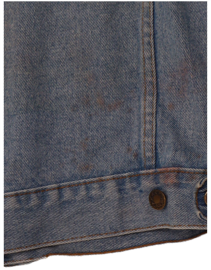 Jaqueta jeans feminina MAGIC VENTURE Reino Unido 16 grande algodão azul