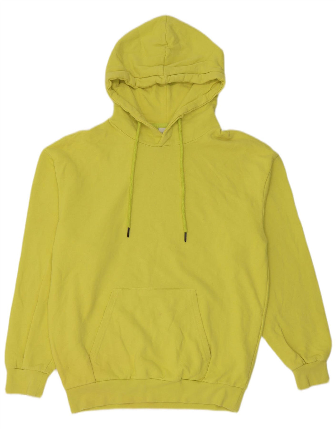 Zara Mens Hoodie Jumper Pequeno Algodão Verde